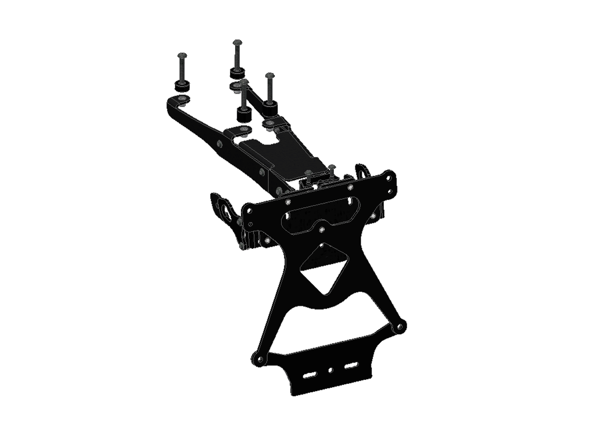 PRT02 - 899/1199/959/1299 ADJUSTABLE LICENSE PLATE HOLDER